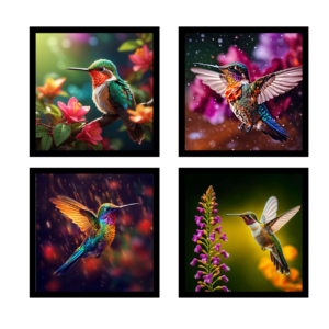 Beautiful Hummingbird Artistic Art main