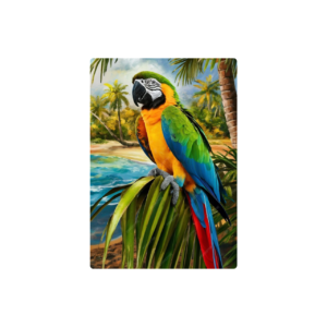 Majestic Moonlit Parrot Tropical Acrylic Wall Art main