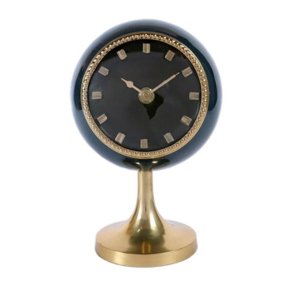 table clock cornea charm table clock teal blue 3.jpg