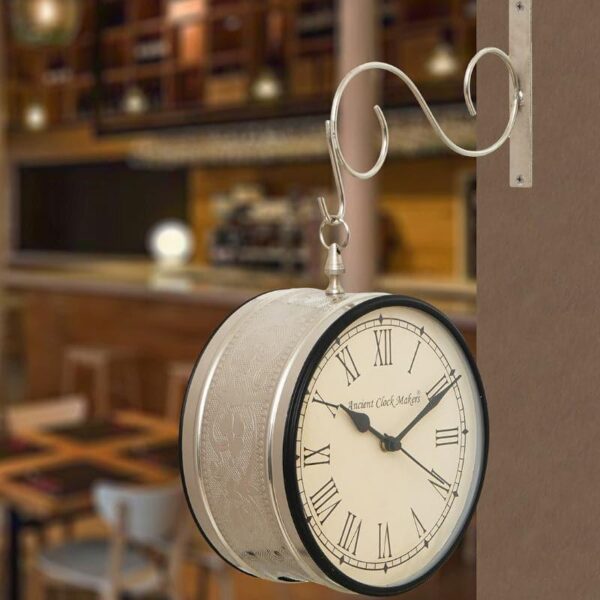 wall clock aikane vintage wall clock silver 1.jpg