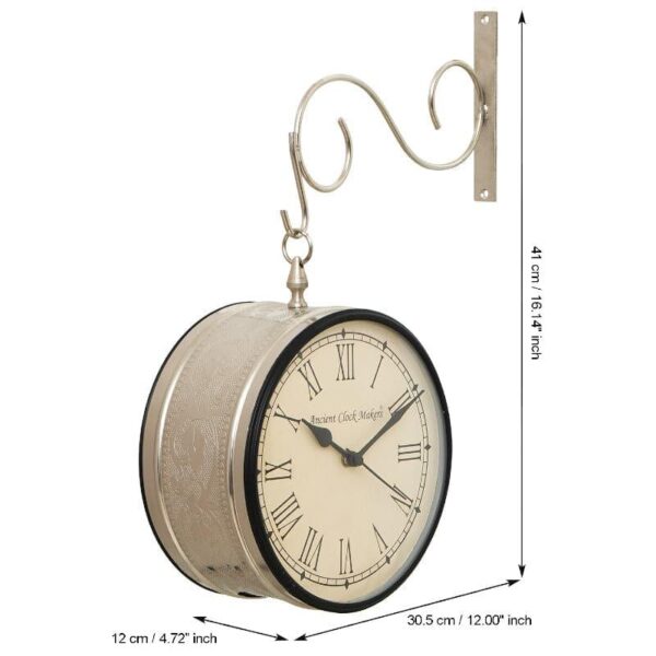 wall clock aikane vintage wall clock silver 4.jpg