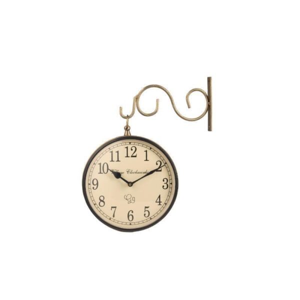 wall clock benedict von station clock golden 2.jpg