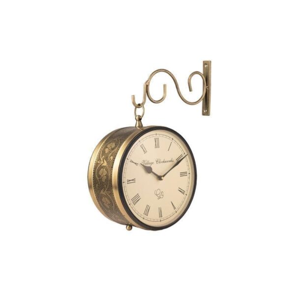 wall clock benedict von station clock golden 3.jpg