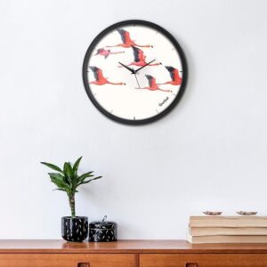 wall clock flamingos on way wall clock 1.jpg