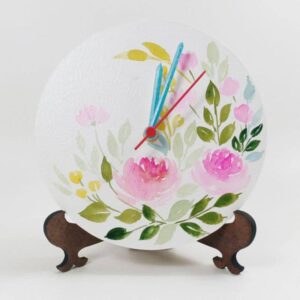 wall clock flower paradise table clock 1.jpg