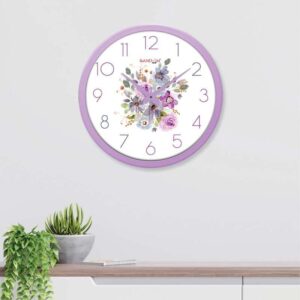 wall clock lavender plush wall clock 1.jpg