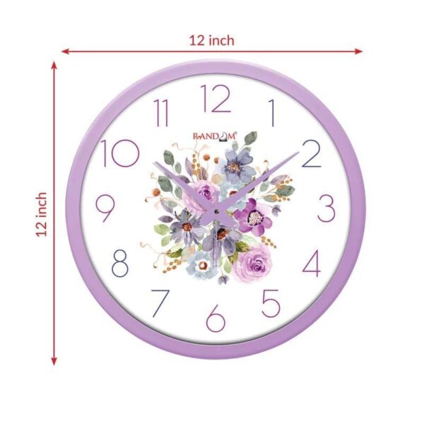 wall clock lavender plush wall clock 4.jpg