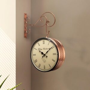 wall clock maximilian station clock 10 inch copper 1.jpg