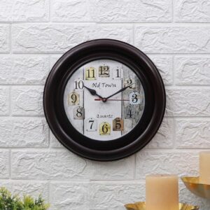 wall clock newspaper chips retro wall clock 1.jpg