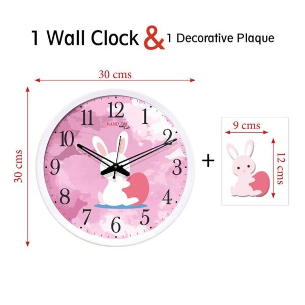 wall clock pink bunny wall clock 4.jpg