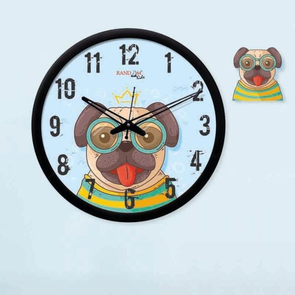 wall clock the pug woof wall clock 1.jpg