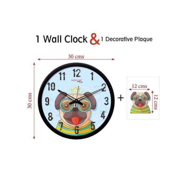 wall clock the pug woof wall clock 5.jpg