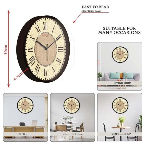 wall clock the roman charm wall clock beige 3.jpg