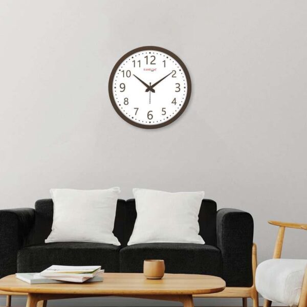 wall clock time keeper modern wall clock brown 1.jpg