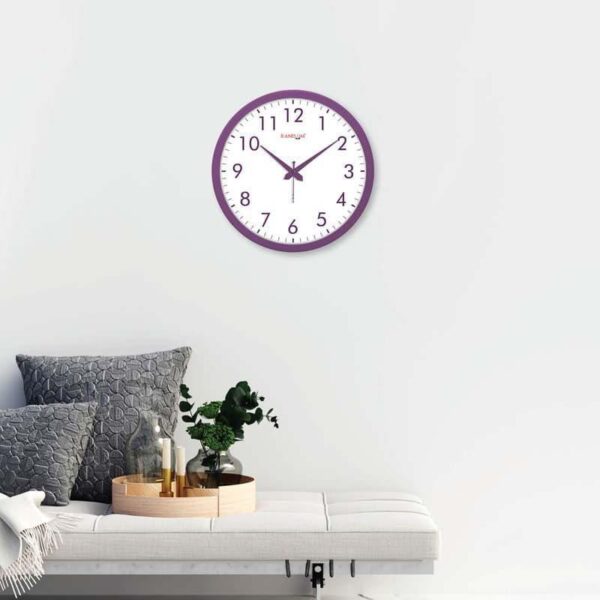 wall clock time keeper modern wall clock mauve 1.jpg