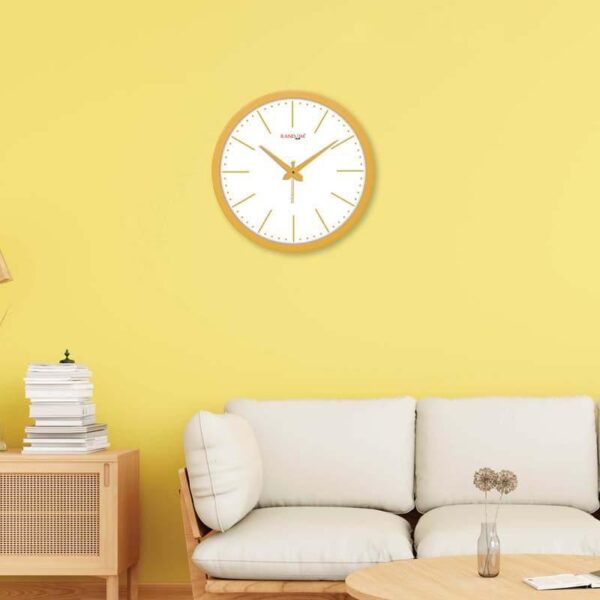 wall clock trebo modern wall clock yellow 1.jpg